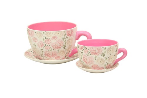 Macetero tazas s/2