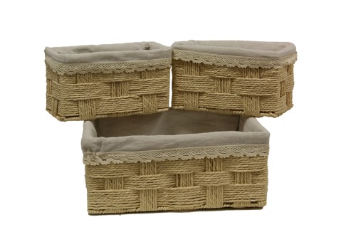 Cajoneras papel beige s/3