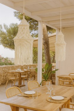 Suspension en macramé