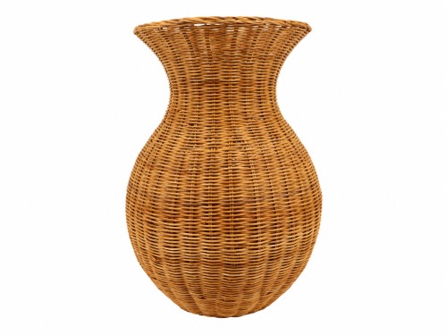 Jarron de rattan