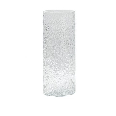 Jarron de cristal cilindro transparente