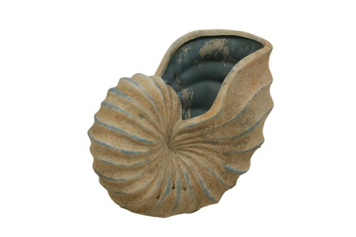 Macetero forma de caracola de mar