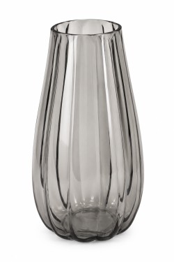 Jarron de cristal gris