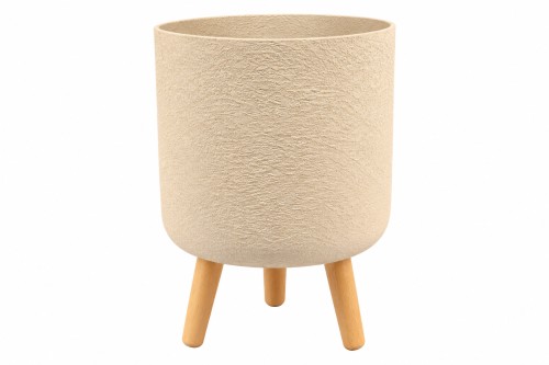 Macetero plastico color beige