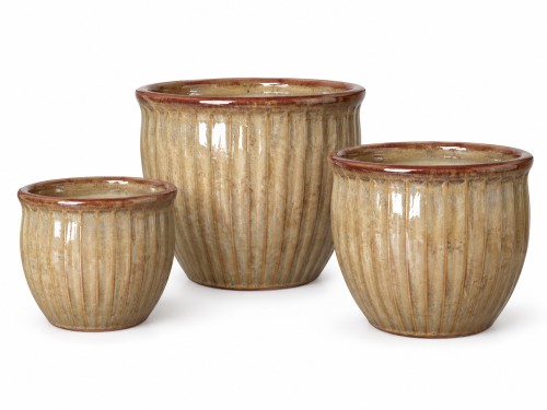 Set macetero ceramica grande