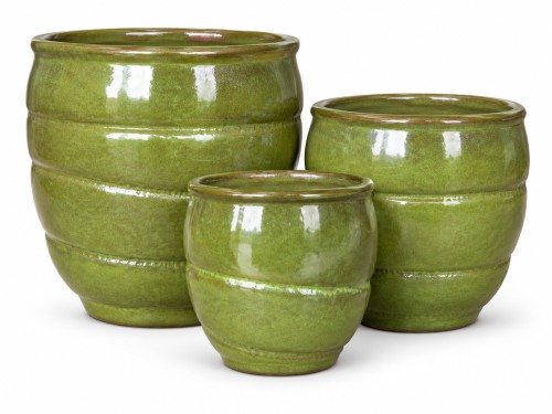 Set macetero ceramica grande