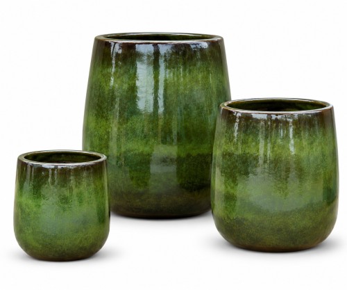 Set macetero ceramica grande