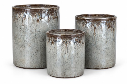 Set macetero ceramica grande