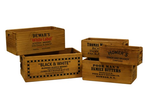 Cajas de madera almacenamiento s/5