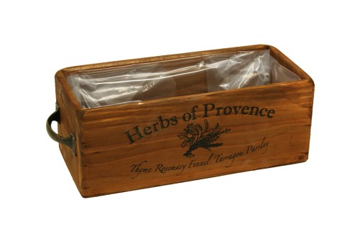 Macetero de madera herbs of provence