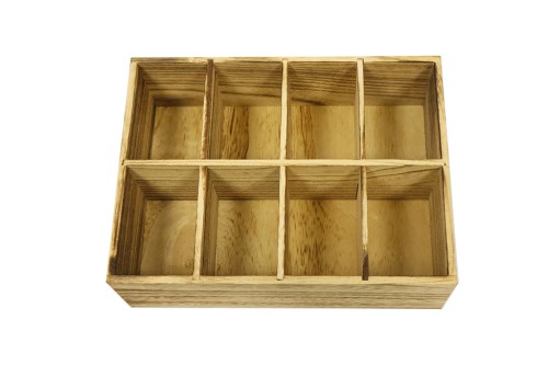 Organizador de madera 8 compartimentos 2