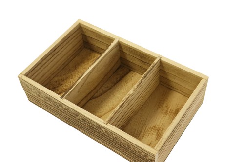 Organizador madera 3 compartimentos 2