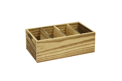 Organizador de madera 4 compartimentos 1