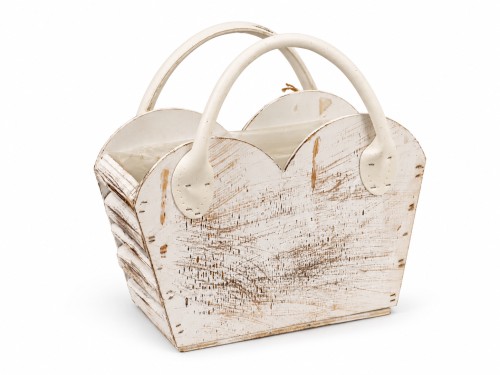 Macetero bolso de madera