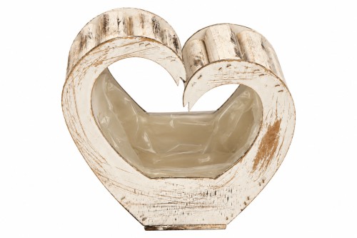 Corazon de madera decorativo