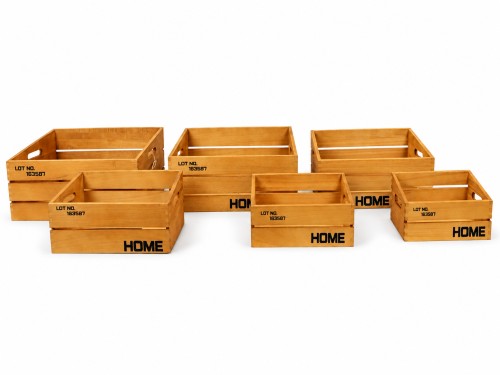 Caja madera home set/6