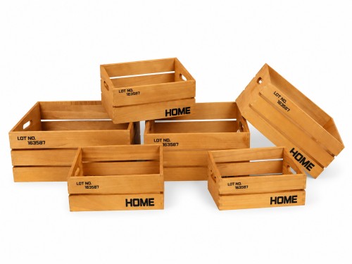 Caja madera home set/6