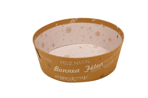 Plateau en carton kraft de Noël