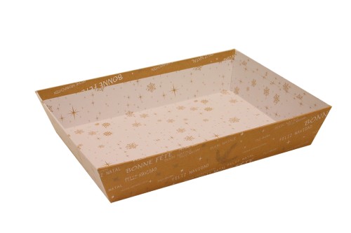 Plateau en carton kraft de Noël