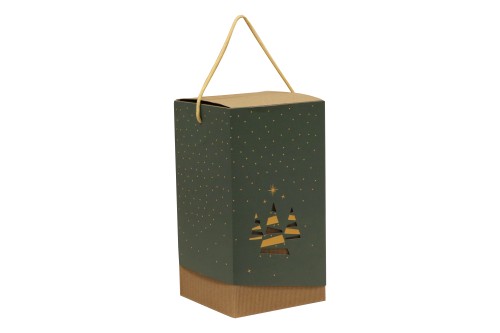 Boîte en carton sapin de Noël