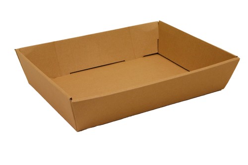 Grand plateau en carton kraft