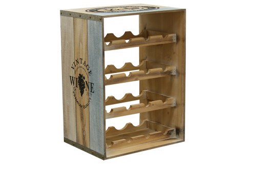 Botellero madera - vinegal wine (12 botellas)