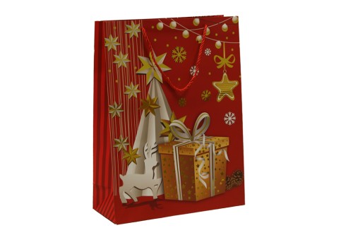Bolsa roja navidad regalo pequeña