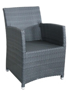 Sillon terraza rattan oscuro