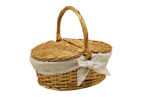 Cesta picnic clara forrada