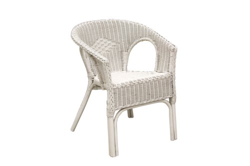 Silla kelek - ratan semi blanco