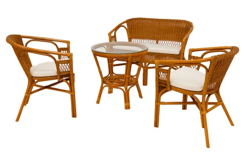 Kelia Rattanmöbel Set S/3