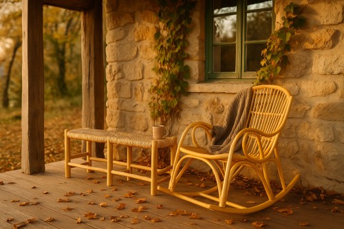 Silla margonda rocking natural