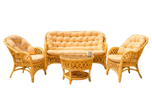 Copacabana set - sillones y mesa de ratan s/3