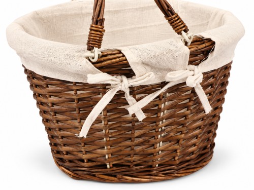 Cesta abatible clara