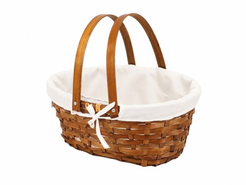 Cesta bambu asas abatibles y tela phuket