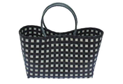 Bolso chic blanco y negro