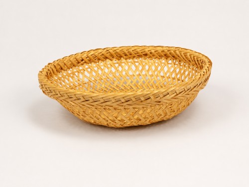 Panier rond en bambou naturel