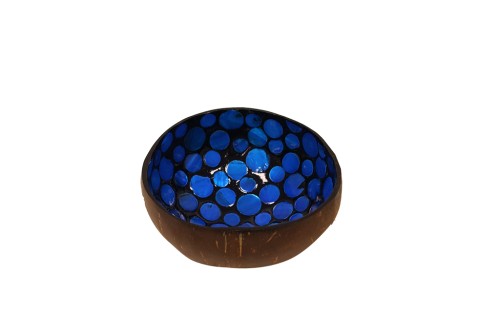 Bol en bambou bleu