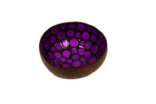 Bol en bambou lilas