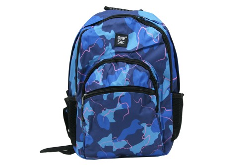 Mochila azul camuflaje