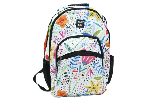 Mochila floral multicolor