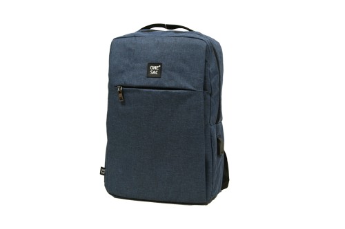 Mochila portatil usb azul