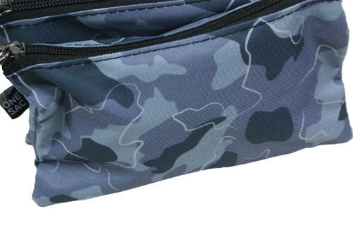 Estuche gris camuflaje