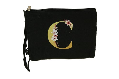 Bolso de mano letra c negro - regalos de boda