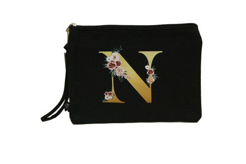 Bolso de mano letra n negro - regalos de boda