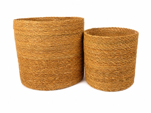 Panier Rond de Rangement Naturel