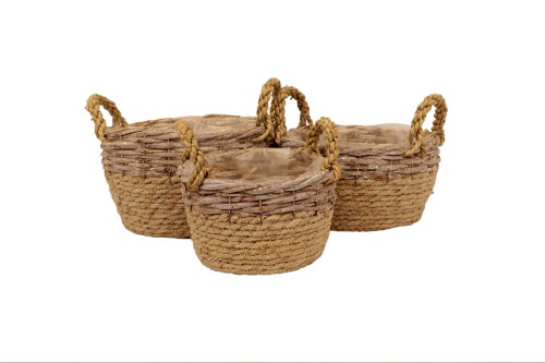 Cesta redonda seagrass s/3