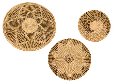 Plats décoratifs en seagrass S/3