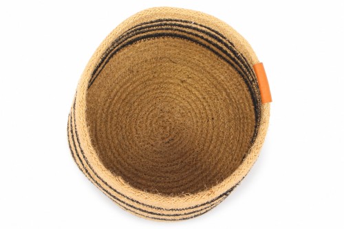 Paniers beiges et noirs (Lot de 2)
