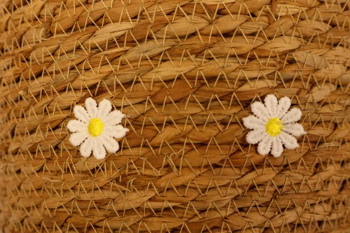 Macetero seagraas flores bl s/5